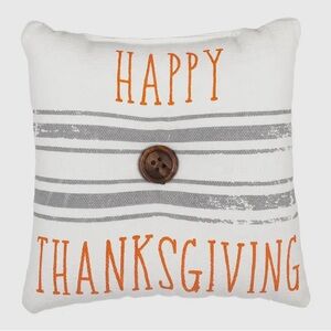 NWT: “Happy Thanksgiving” Mini Pillow